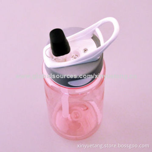 2014 Hot Selling Shenzhen Factory BPA-free Clear Tritan Bottle with Straw, Sized 75 x 210mm